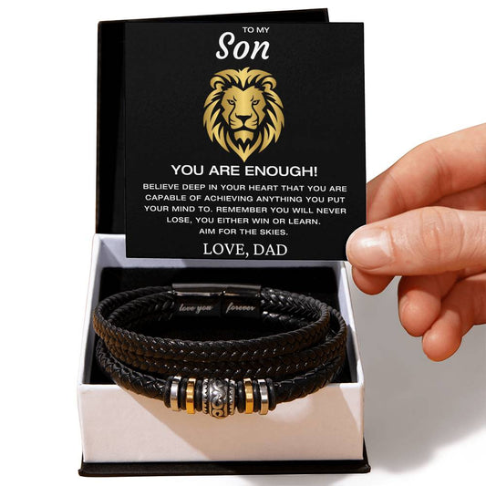To My Son - You Are Enough - Bracelet