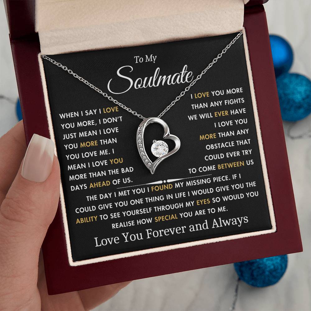 To My Soulmate - The Day I Met You - Best Gift for Soulmate - Forever Love Necklace