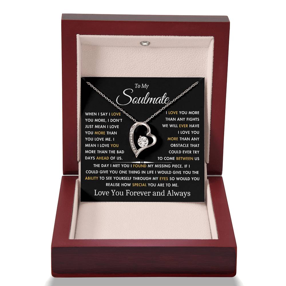 To My Soulmate - The Day I Met You - Best Gift for Soulmate - Forever Love Necklace