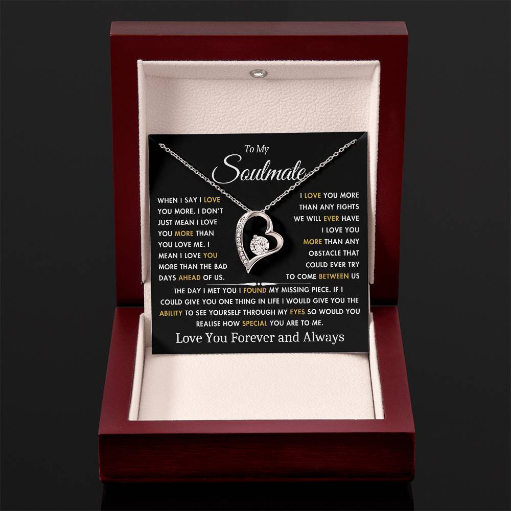 To My Soulmate - The Day I Met You - Best Gift for Soulmate - Forever Love Necklace