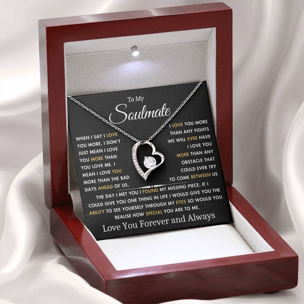 To My Soulmate - The Day I Met You - Best Gift for Soulmate - Forever Love Necklace