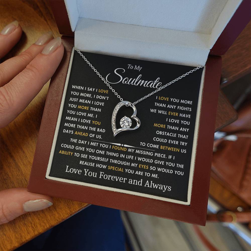 To My Soulmate - The Day I Met You - Best Gift for Soulmate - Forever Love Necklace