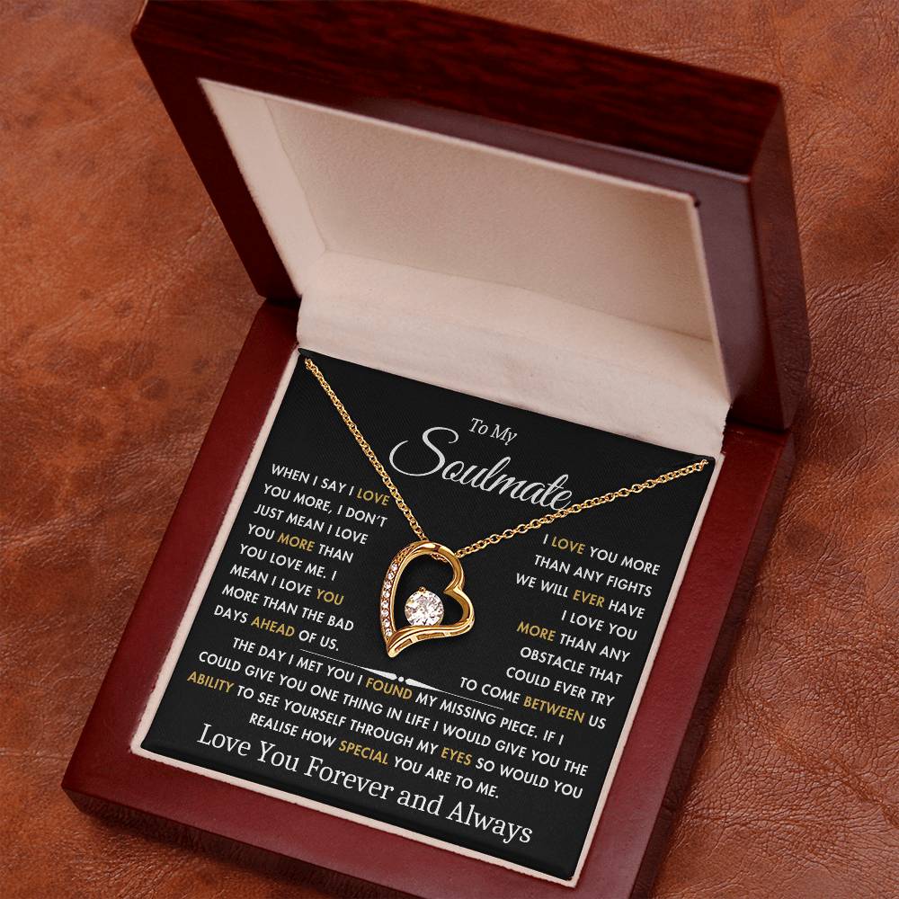 To My Soulmate - The Day I Met You - Best Gift for Soulmate - Forever Love Necklace