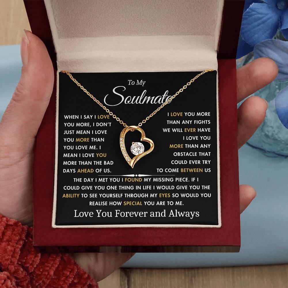 To My Soulmate - The Day I Met You - Best Gift for Soulmate - Forever Love Necklace