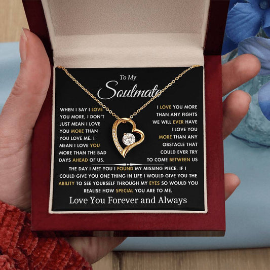 To My Soulmate - The Day I Met You - Best Gift for Soulmate - Forever Love Necklace