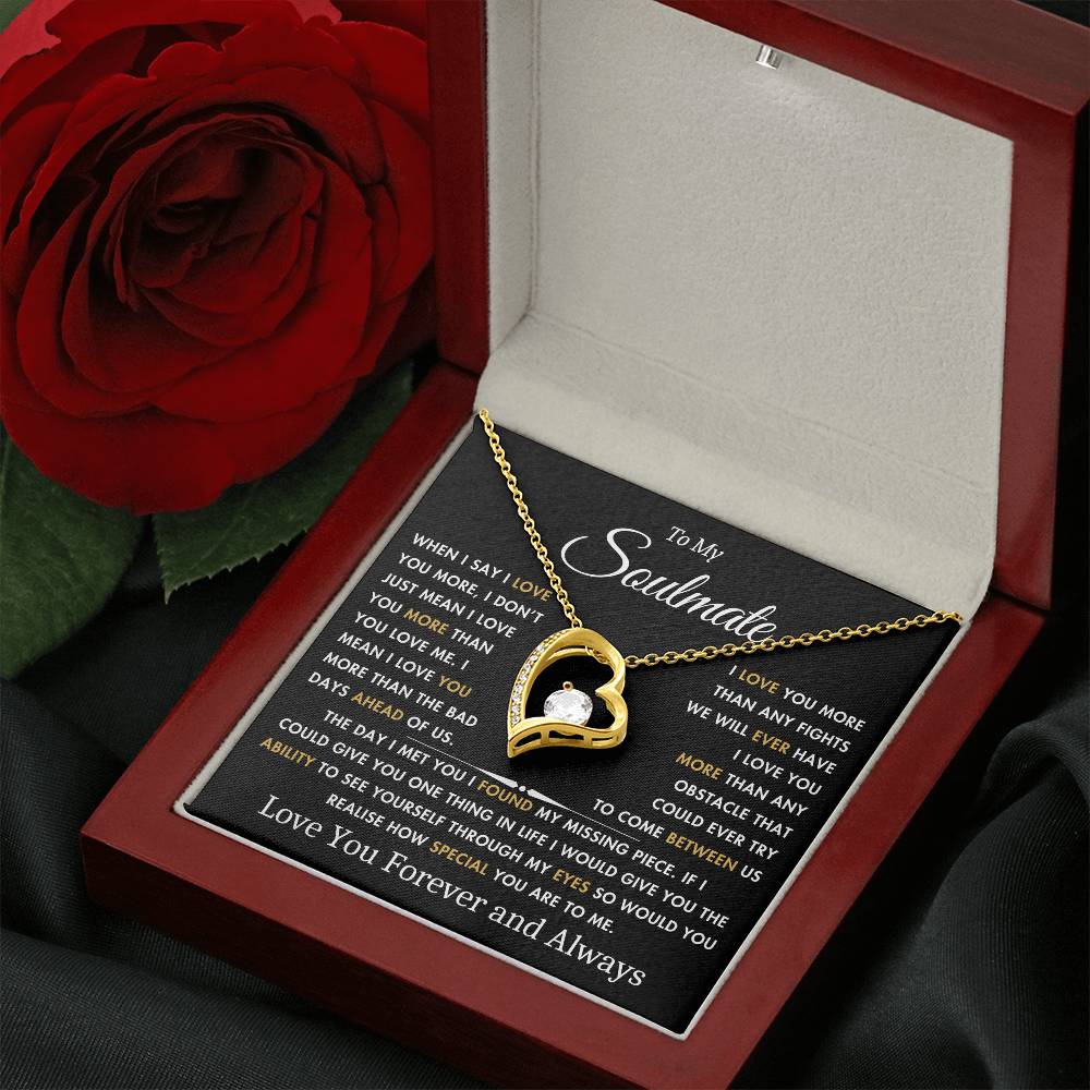 To My Soulmate - The Day I Met You - Best Gift for Soulmate - Forever Love Necklace