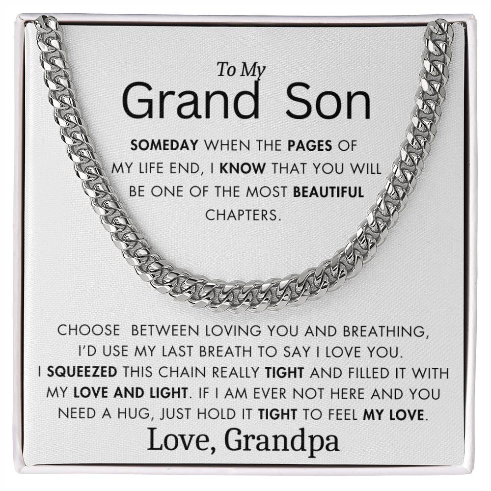 To My Grand Son - Filled It With Love and Light - From Grandpa