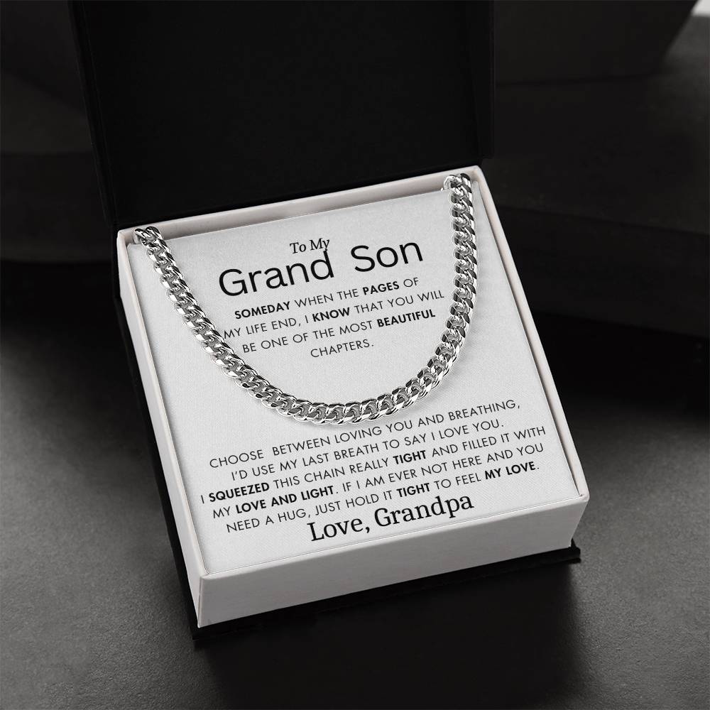 To My Grand Son - Filled It With Love and Light - From Grandpa