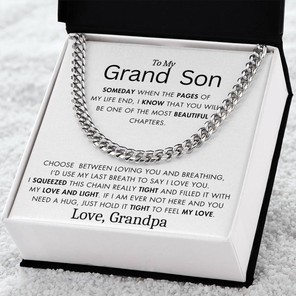 To My Grand Son - Filled It With Love and Light - From Grandpa