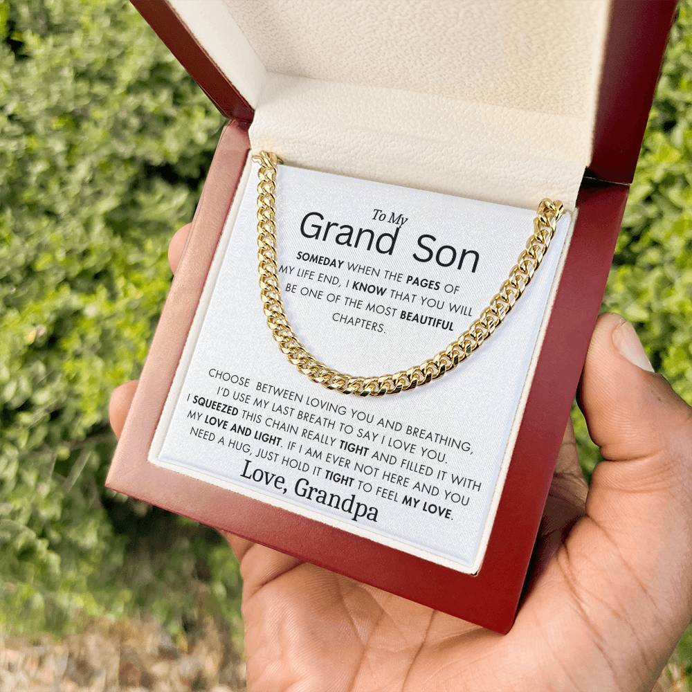 To My Grand Son - Filled It With Love and Light - From Grandpa