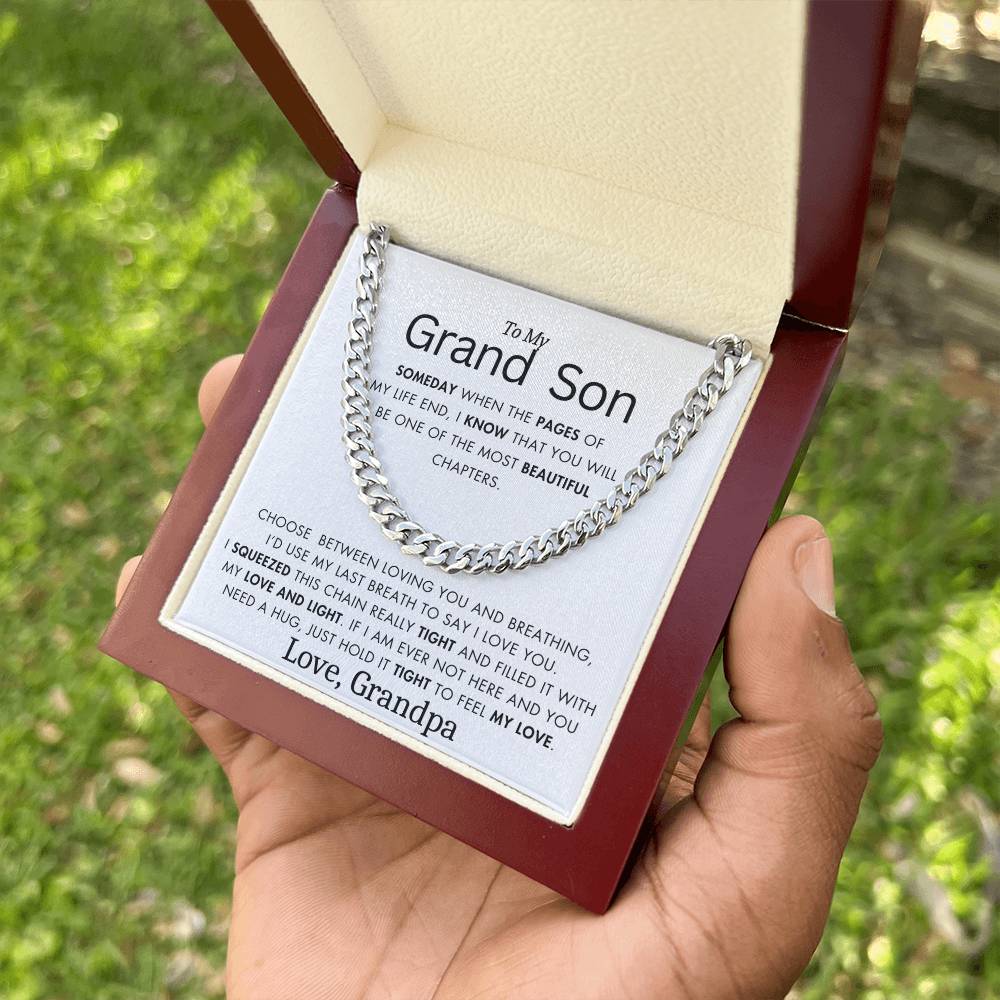 To My Grand Son - Filled It With Love and Light - From Grandpa