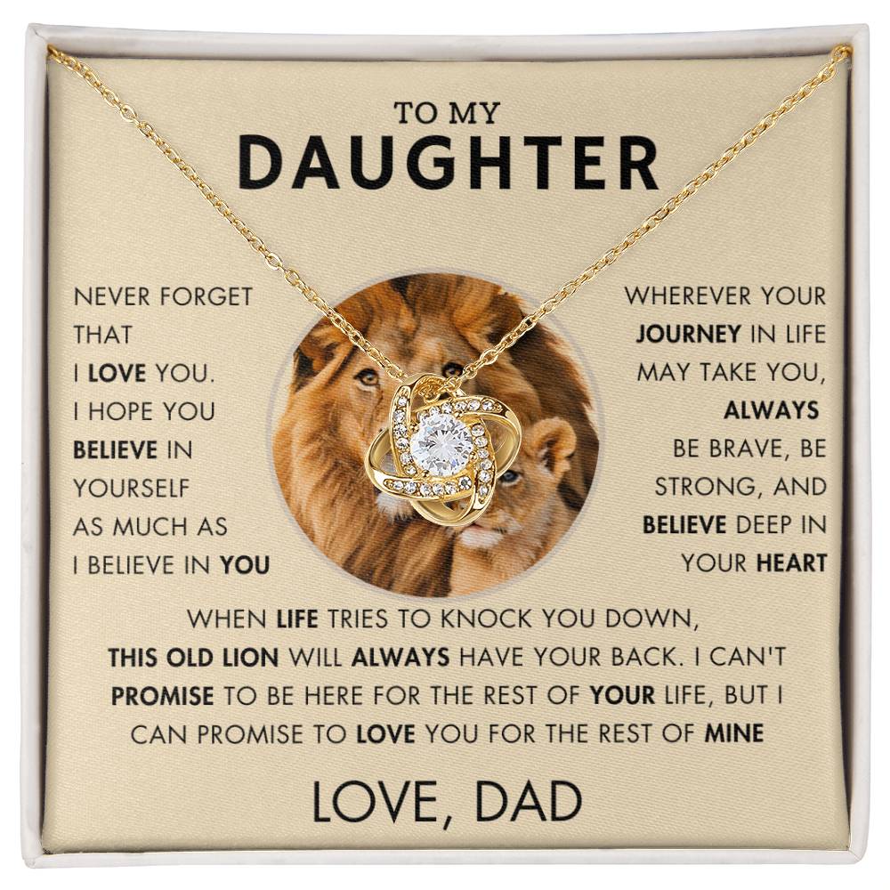 To My Daughter - Promise Necklace - Love, Dad - VR1