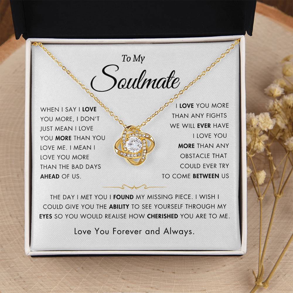 To My Soulmate - Gift For Wife - My Missing Piece - Special Gift for Wife - Unique Gift Ideas For Anniversary / Birthday's