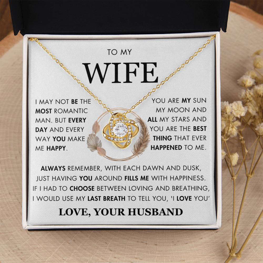 To My Wife - You are My Sun, Moon and Star - With All My Love Husband - GS2401