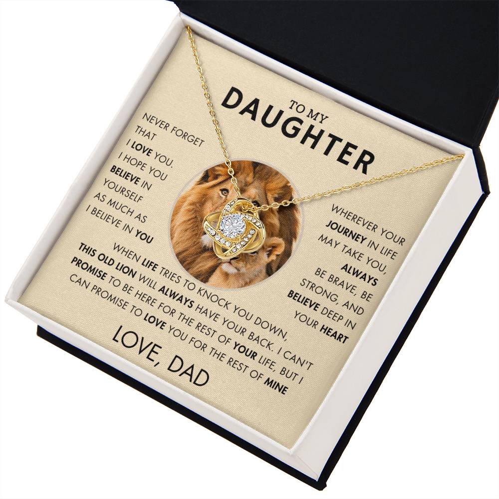 To My Daughter - Promise Necklace - Love, Dad - VR1