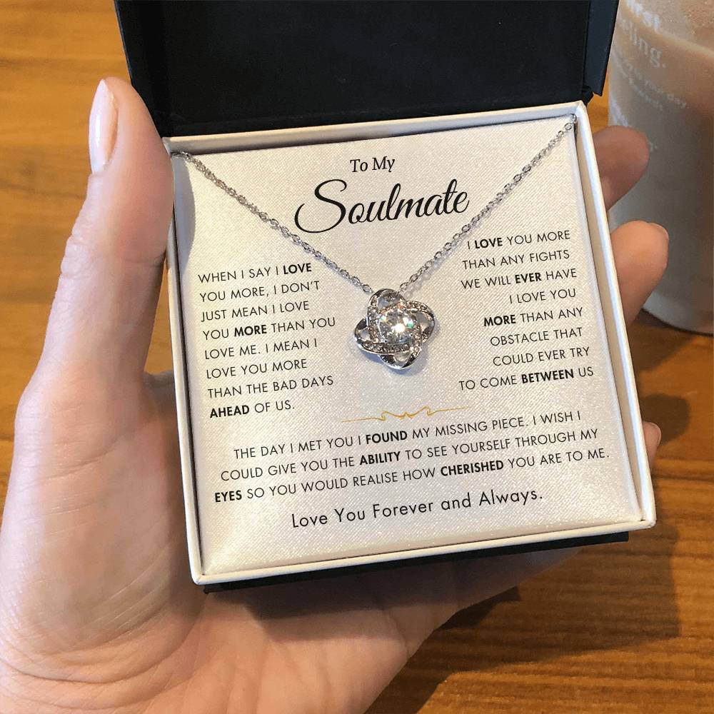 To My Soulmate - Gift For Wife - My Missing Piece - Special Gift for Wife - Unique Gift Ideas For Anniversary / Birthday's