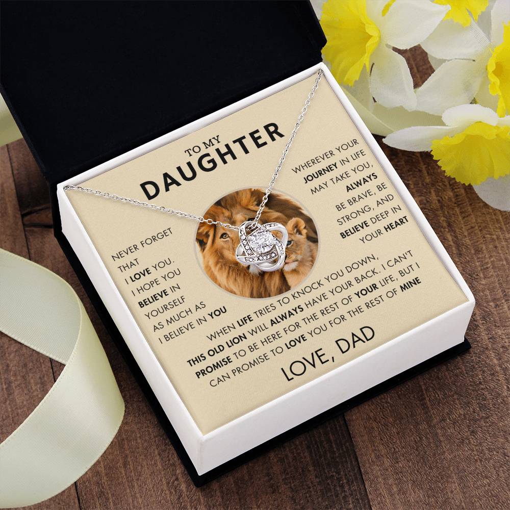 To My Daughter - Promise Necklace - Love, Dad - VR1