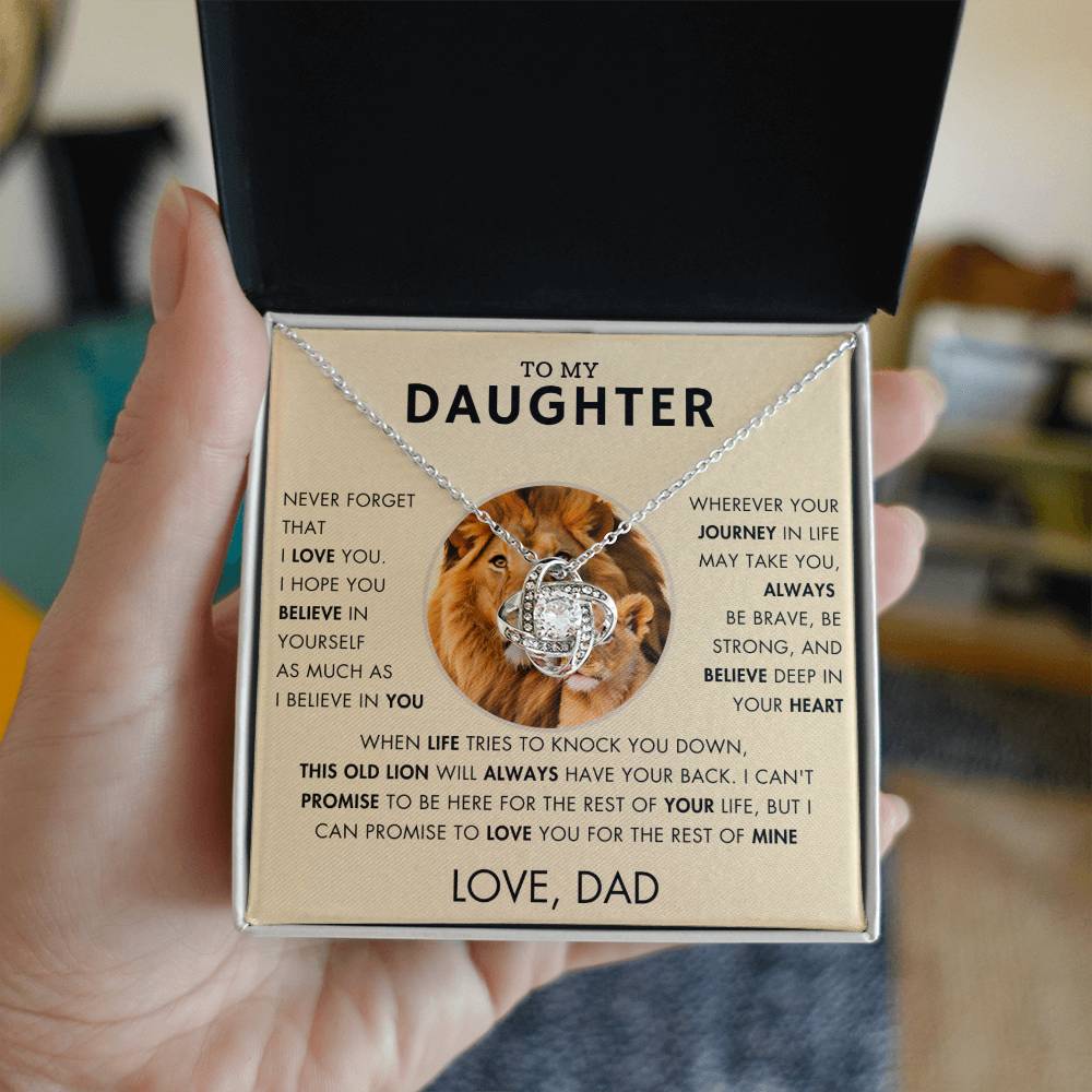 To My Daughter - Promise Necklace - Love, Dad - VR1