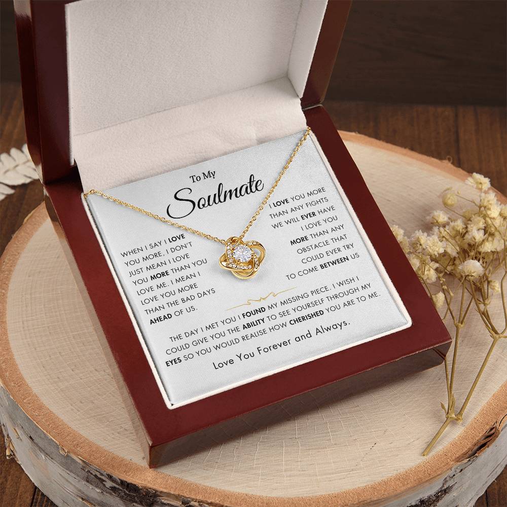 To My Soulmate - Gift For Wife - My Missing Piece - Special Gift for Wife - Unique Gift Ideas For Anniversary / Birthday's