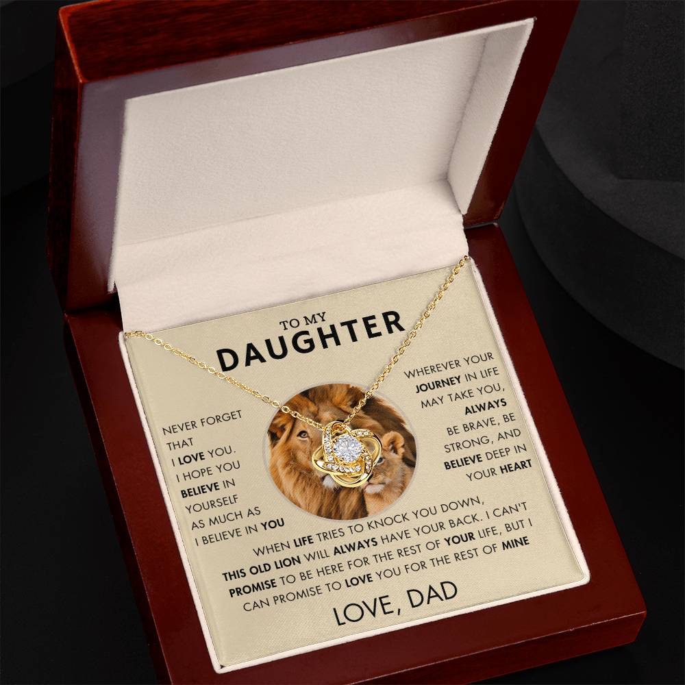 To My Daughter - Promise Necklace - Love, Dad - VR1