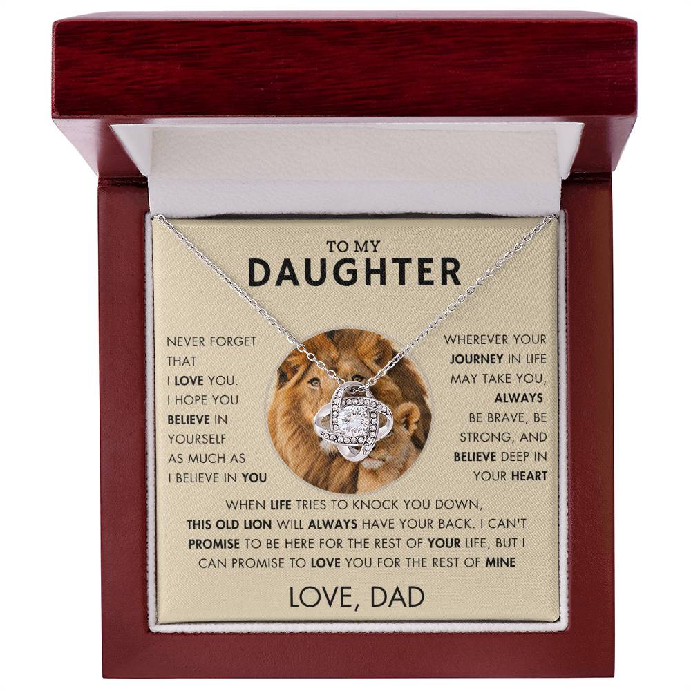 To My Daughter - Promise Necklace - Love, Dad - VR1