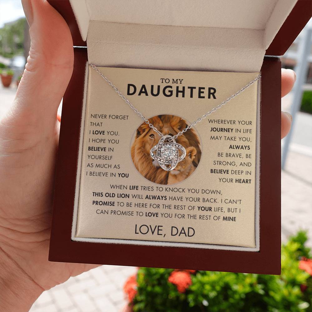 To My Daughter - Promise Necklace - Love, Dad - VR1