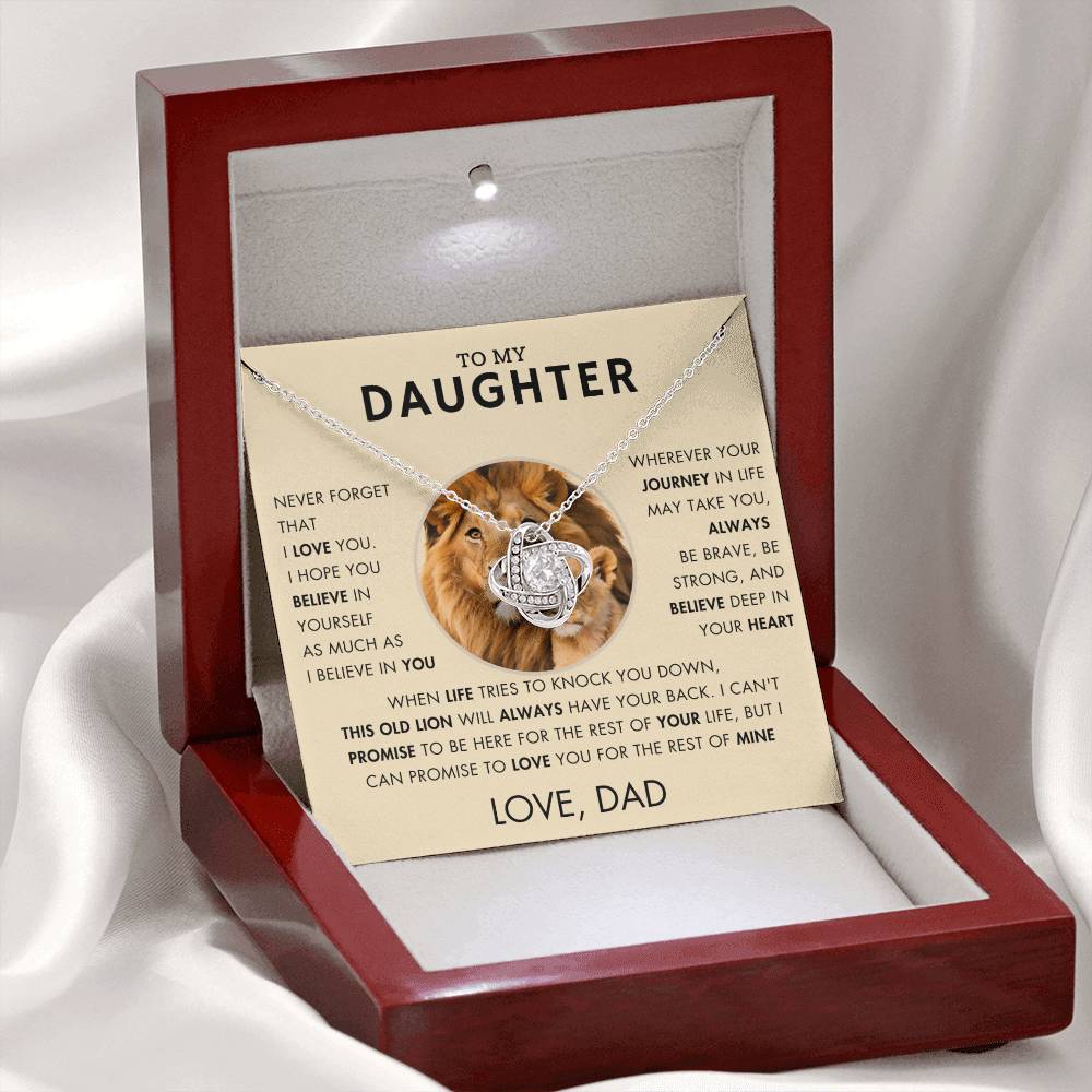 To My Daughter - Promise Necklace - Love, Dad - VR1