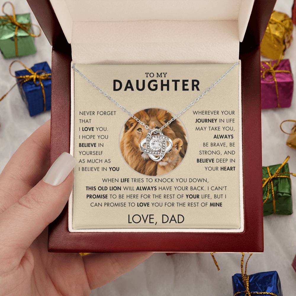 To My Daughter - Promise Necklace - Love, Dad - VR1