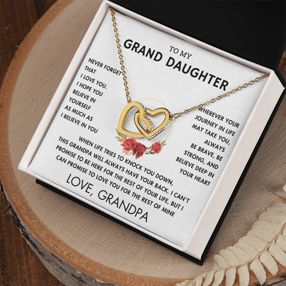 To My Grand Daughter - Always With You - Forever Love Necklace - WH