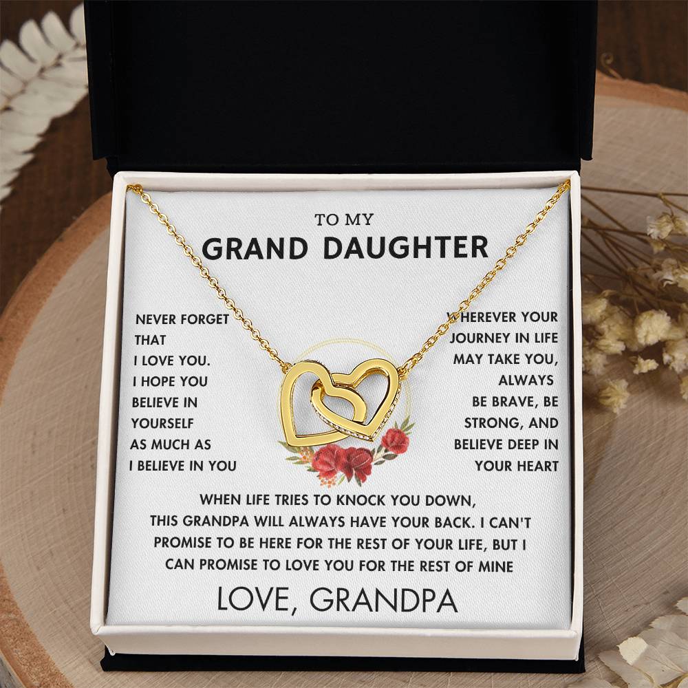 To My Grand Daughter - Always With You - Forever Love Necklace - WH