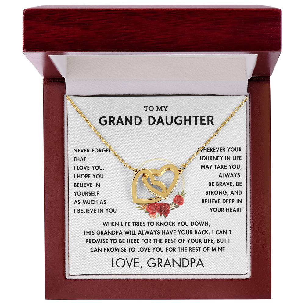 To My Grand Daughter - Always With You - Forever Love Necklace - WH