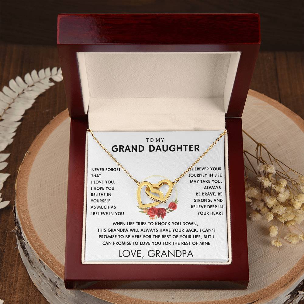 To My Grand Daughter - Always With You - Forever Love Necklace - WH