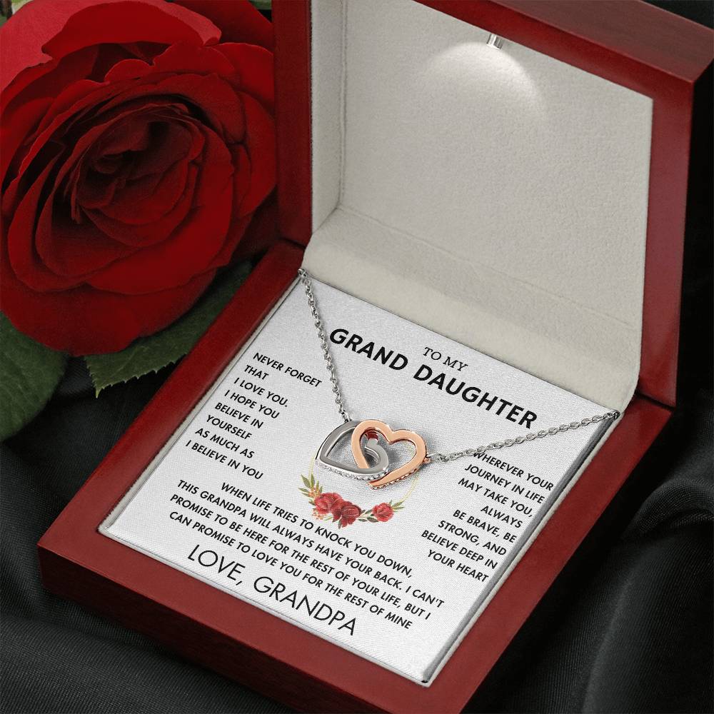 To My Grand Daughter - Always With You - Forever Love Necklace - WH