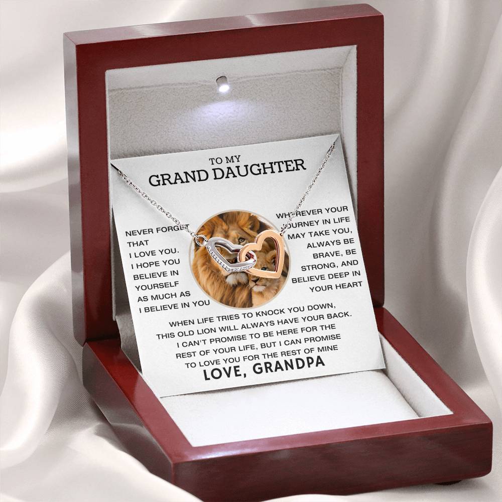 To My Grand Daughter - Promise - Necklace