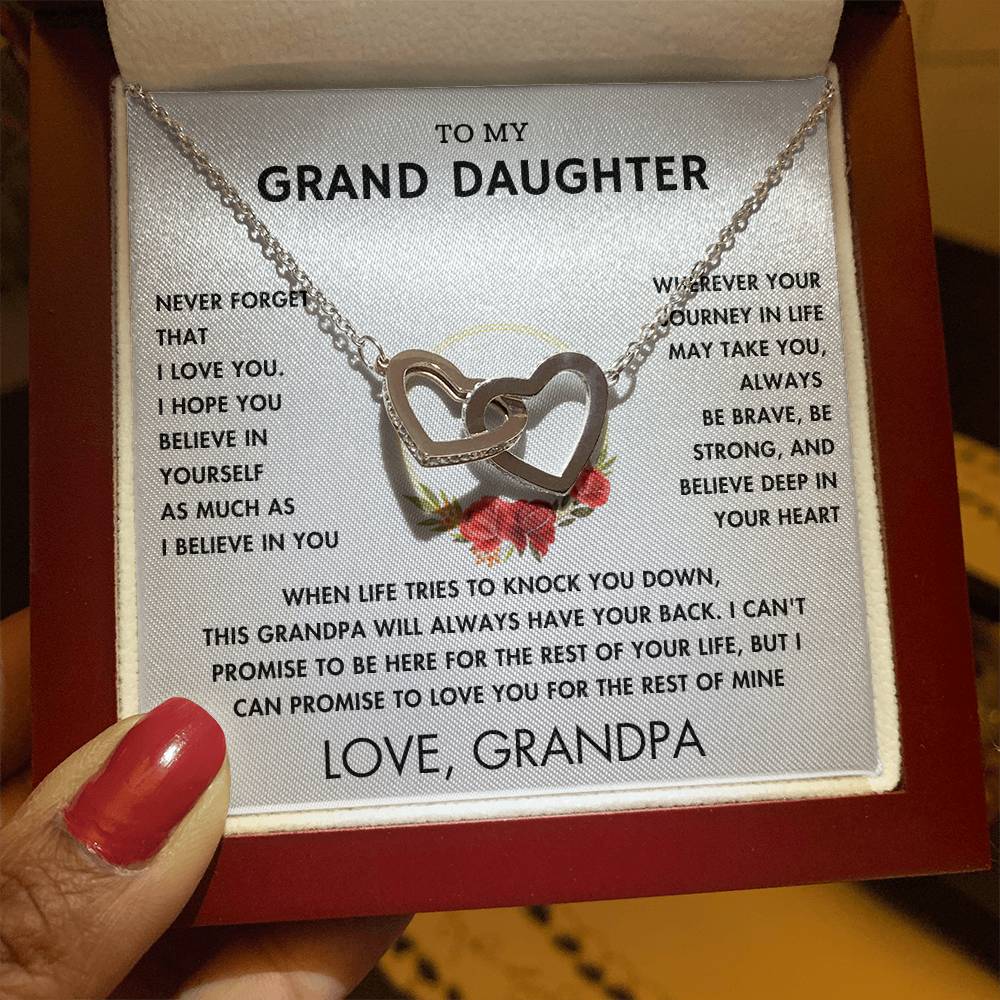 To My Grand Daughter - Always With You - Forever Love Necklace - WH