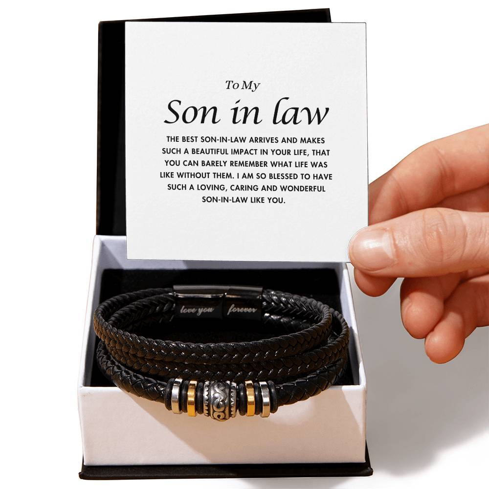 To My Son-In-Law - It's Such a Joy Having You - Love You Forever Bracelet