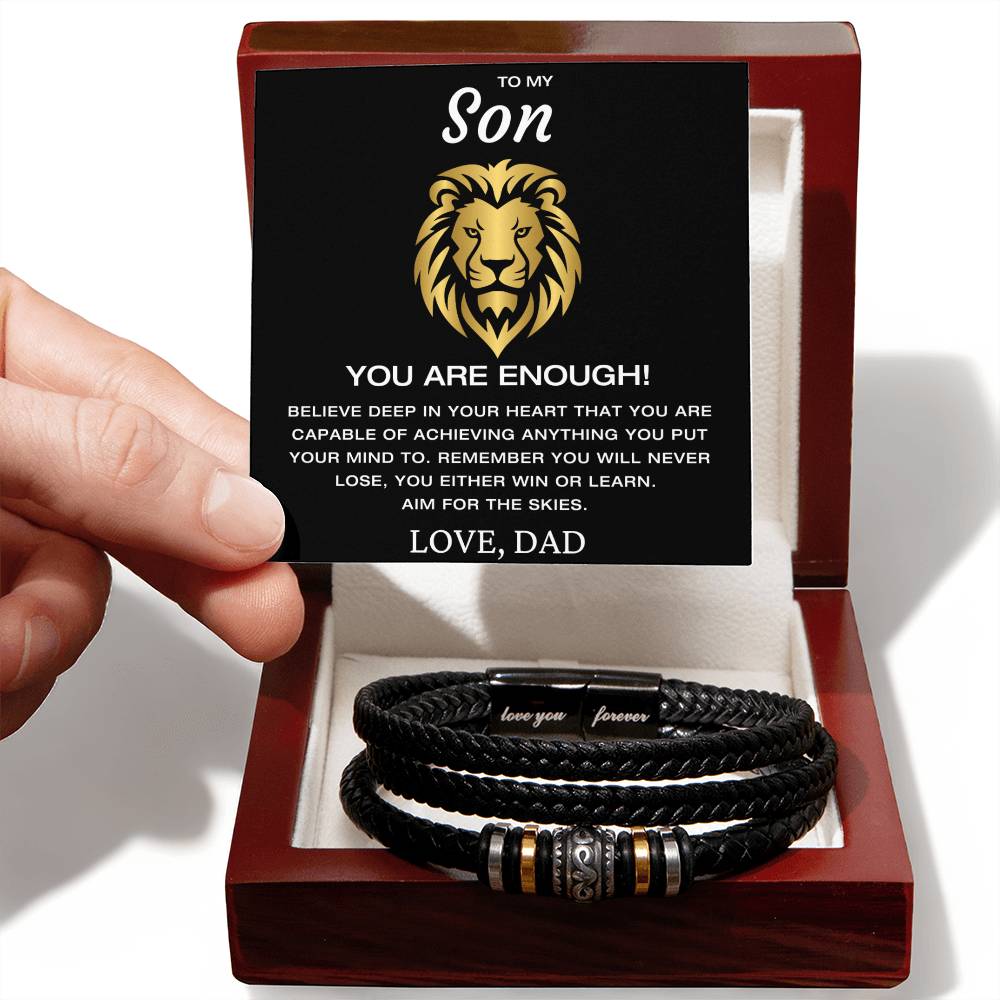 To My Son - You Are Enough - Bracelet