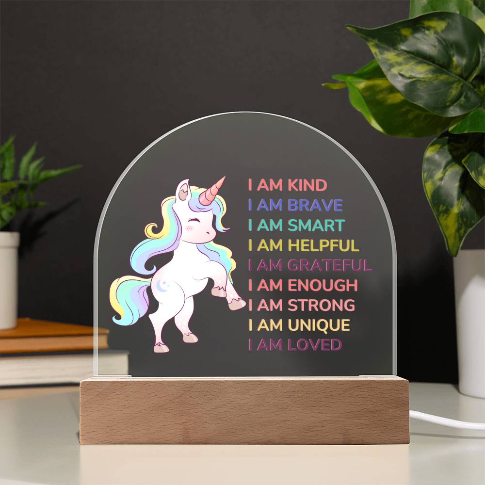 Night Lamp With Affirmation - For Kids With LED