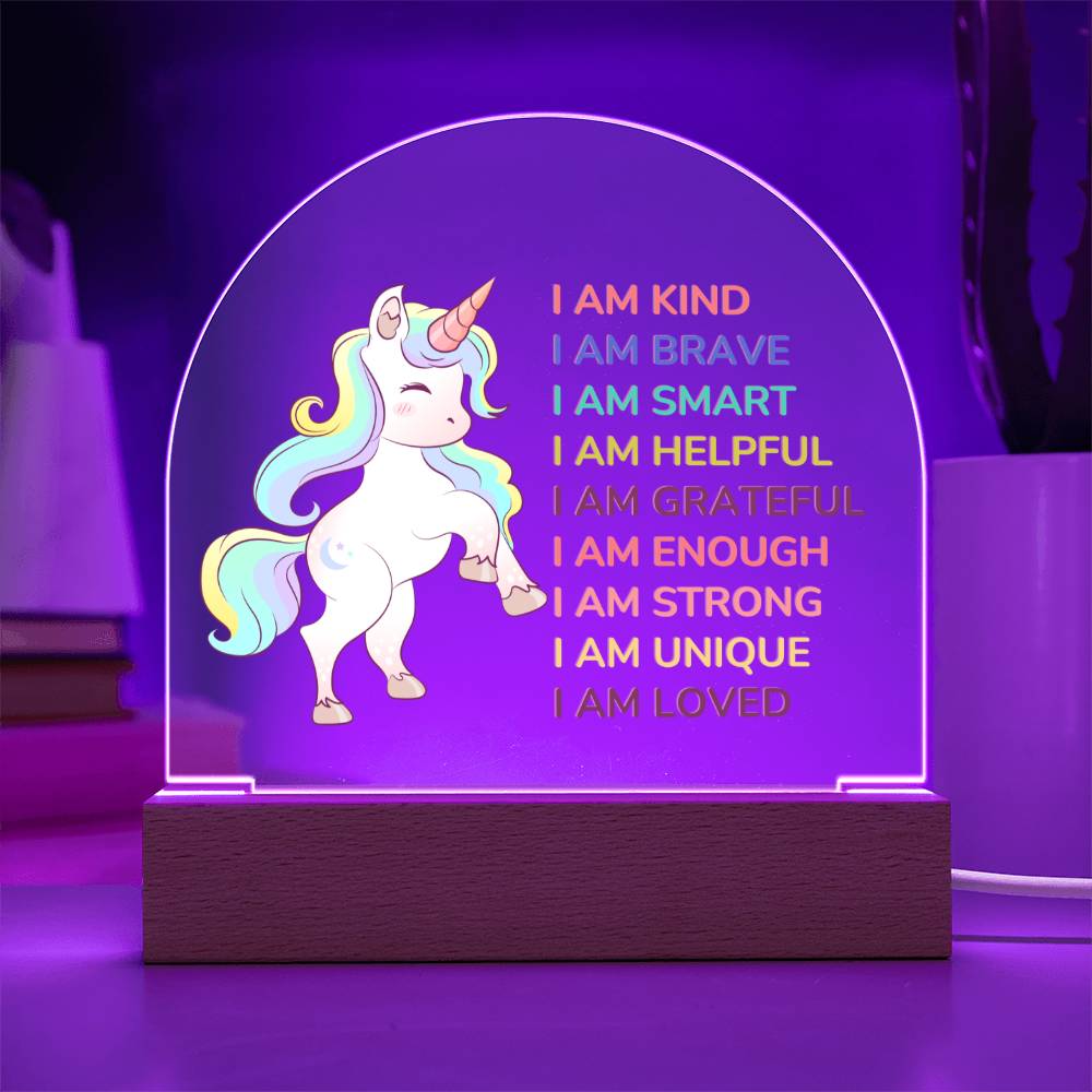 Night Lamp With Affirmation - For Kids With LED