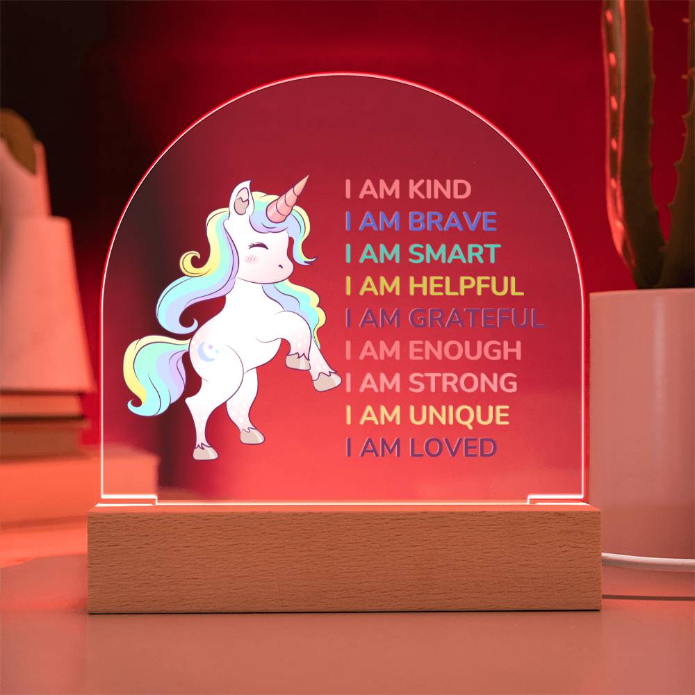 Night Lamp With Affirmation - For Kids With LED