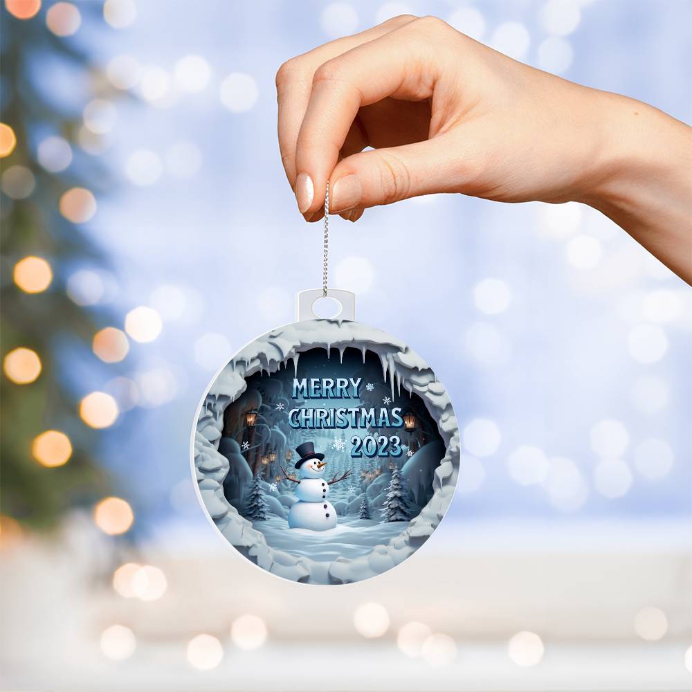 Merry Christmas 2023- Acrylic Ornament