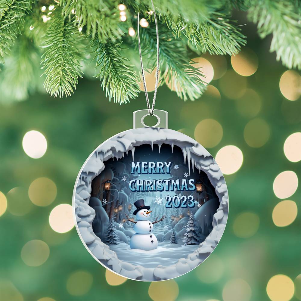 Merry Christmas 2023- Acrylic Ornament