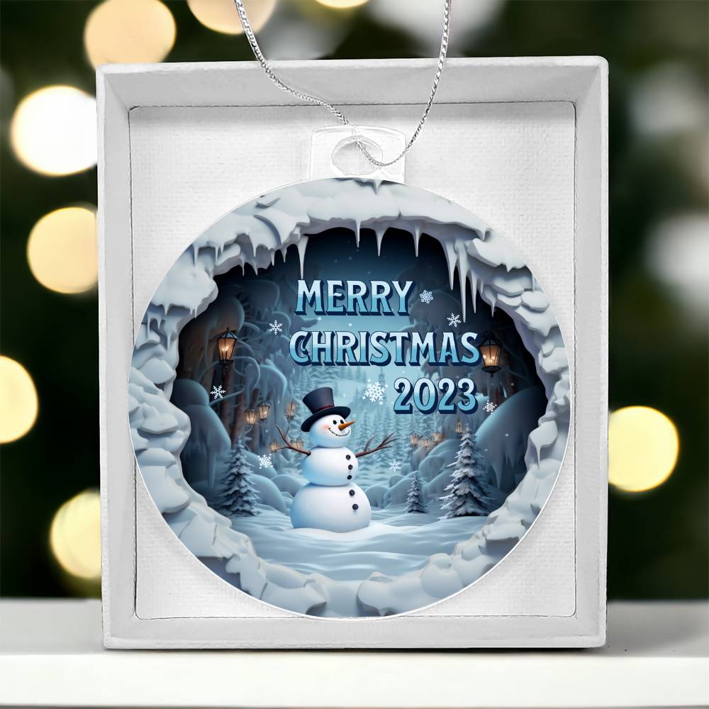 Merry Christmas 2023- Acrylic Ornament