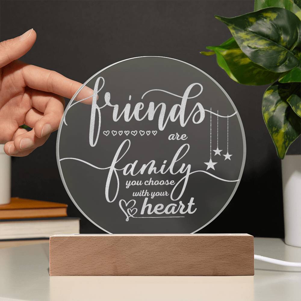 Engraved Acrylic Plaque - Family You Choose - Family Gifting