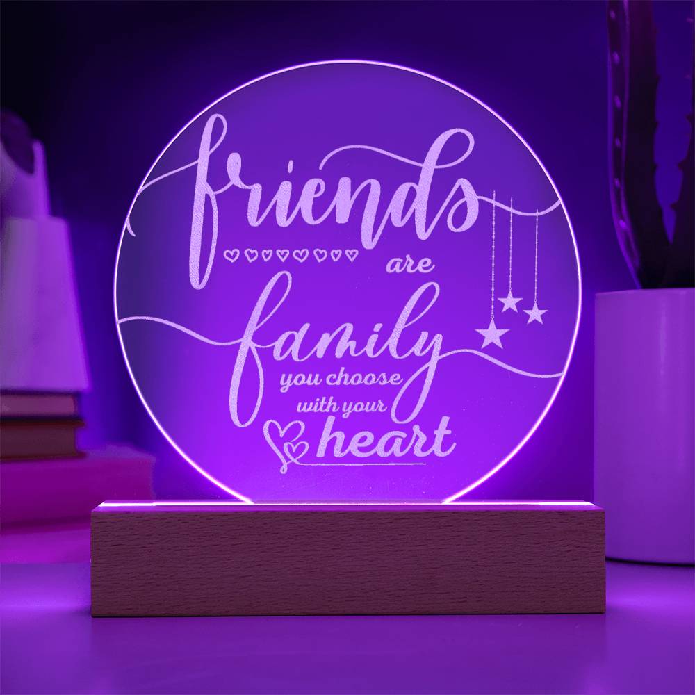 Engraved Acrylic Plaque - Family You Choose - Family Gifting