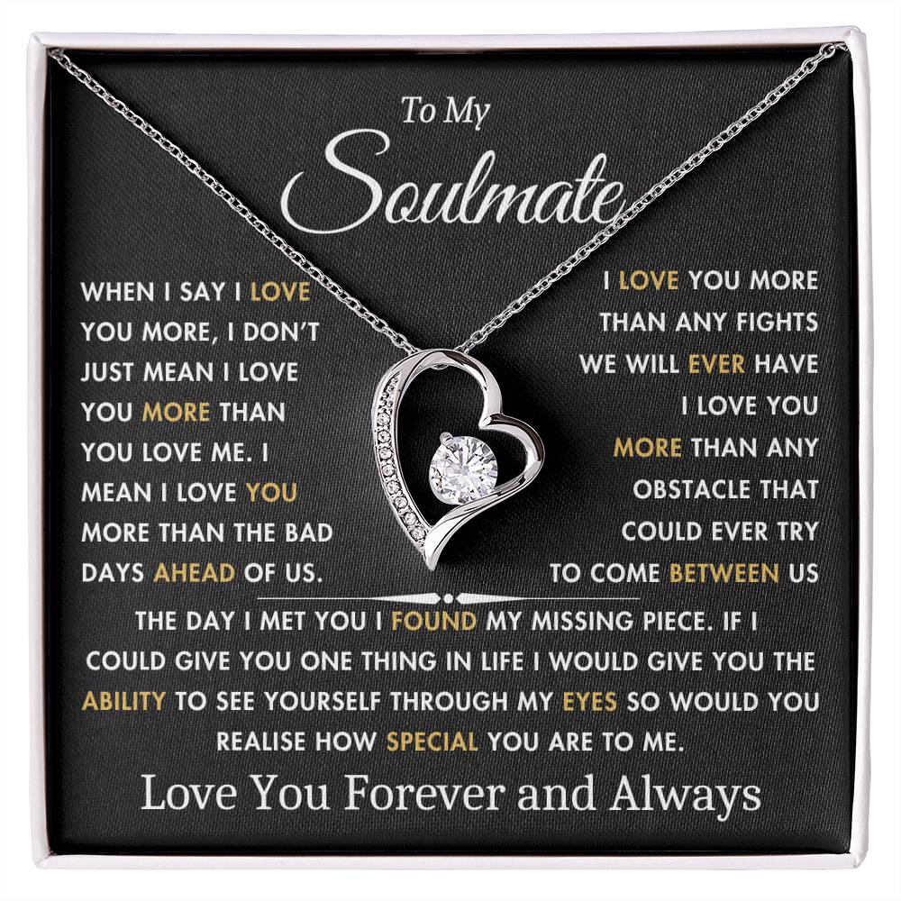 To My Soulmate - The Day I Met You - Best Gift for Soulmate - Forever Love Necklace