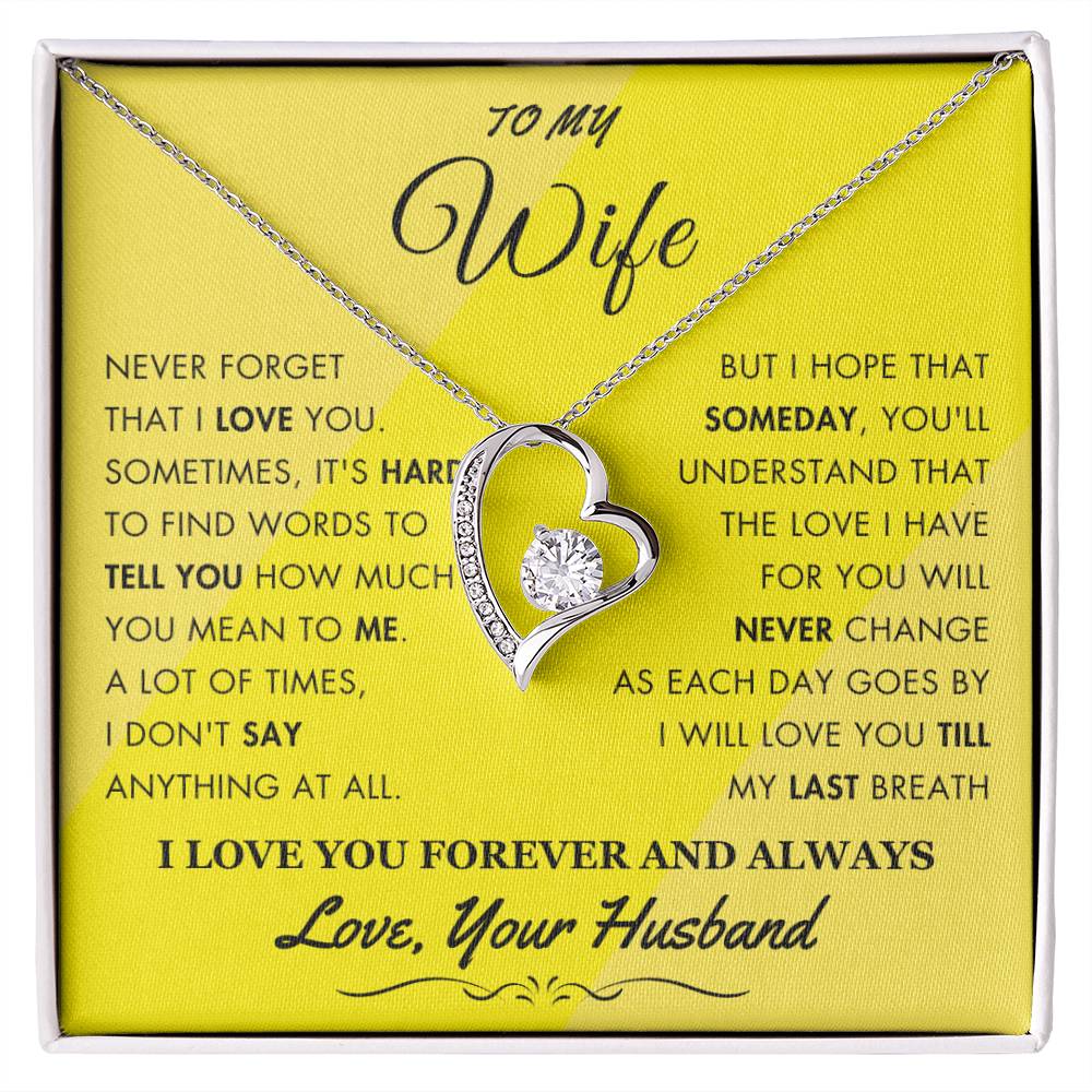 To My Wife - Love You Till Last Breath - From Your Husband - 2402 - D2