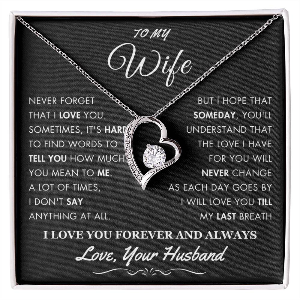 To My Wife - Love You Till Last Breath - From Your Husband - 2402 - D4