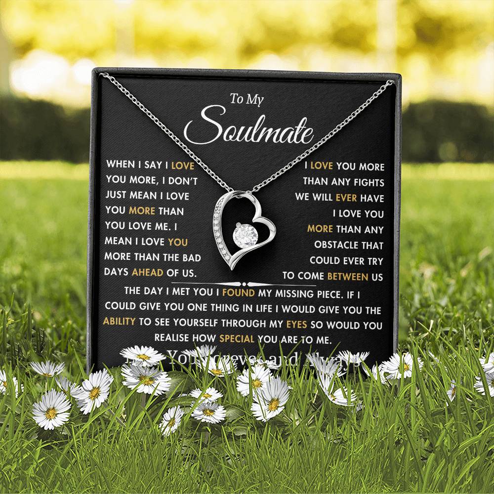 To My Soulmate - The Day I Met You - Best Gift for Soulmate - Forever Love Necklace