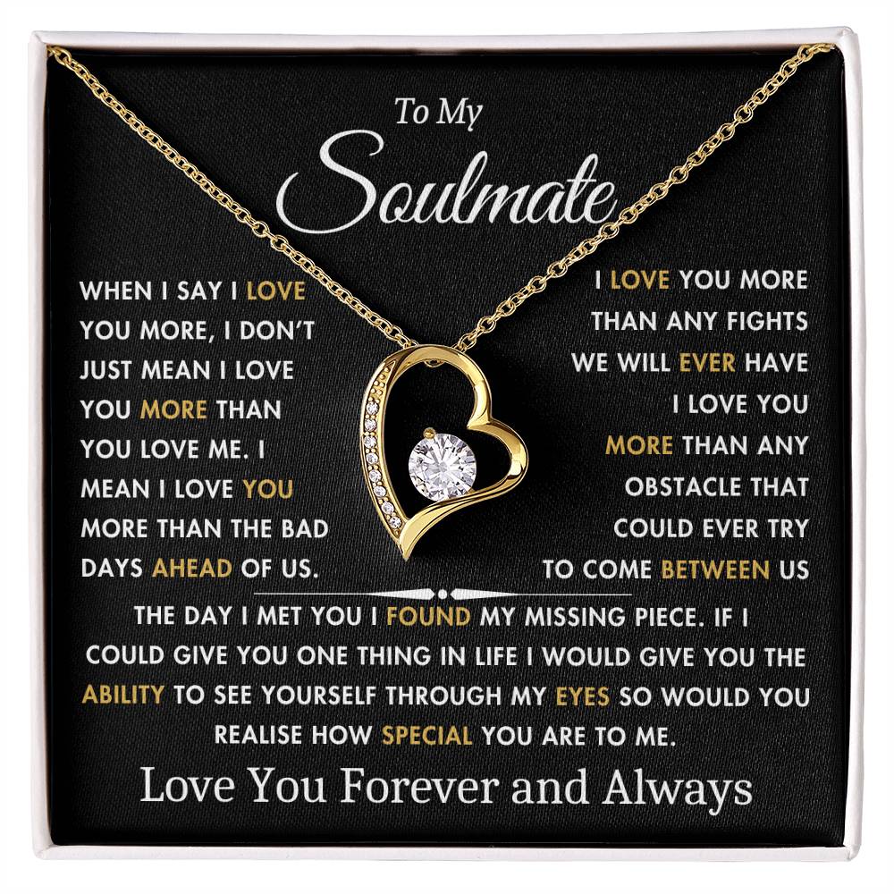 To My Soulmate - The Day I Met You - Best Gift for Soulmate - Forever Love Necklace